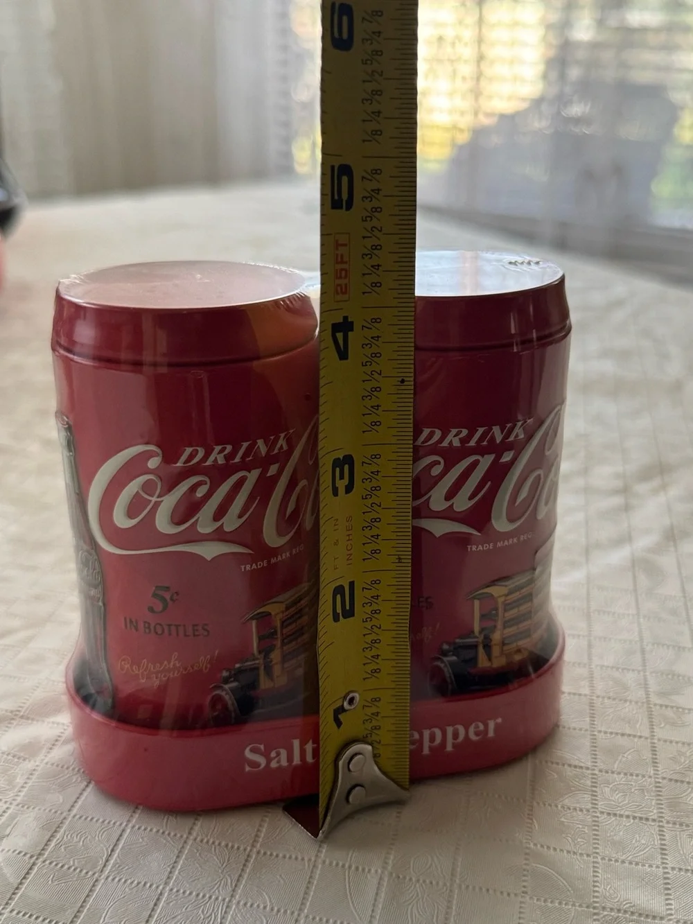 Coca Cola Red Salt & Pepper Canister Duo
